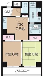 コープ野村東伏見の物件間取画像